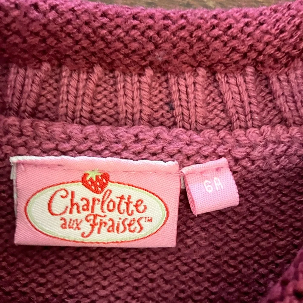 2007 Y2K Strawberry Shortcake Sweet Shower Umbrella Sweater with built in belt